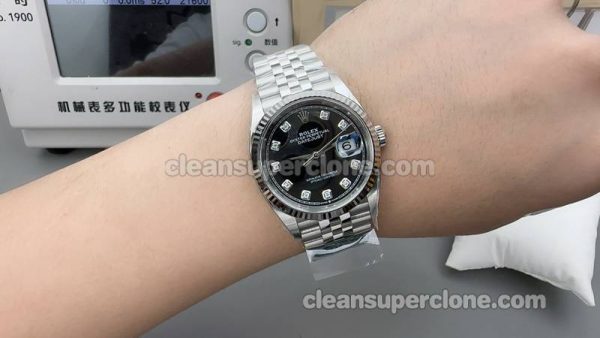 Datejust watch details and pricing Clean Factory Rolex 126234 Black 36mm mechanical men