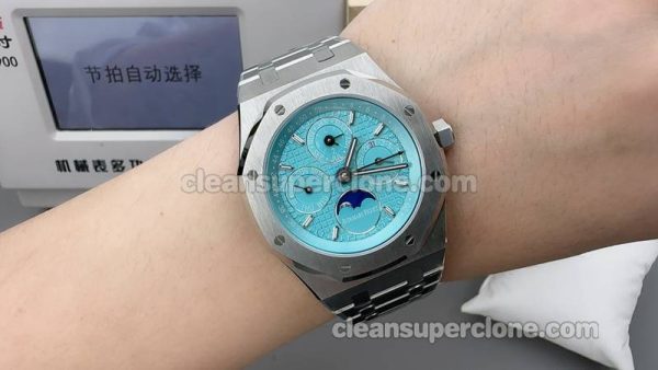 Royal Oak watch details and pricing BBS Factory Audemars Piguet 26574 Blue mechanical men