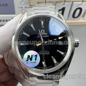Omega Super Clone Watch pictures and prices N1 Factory Seamaster 150m Black 231.10.42 mechanical men