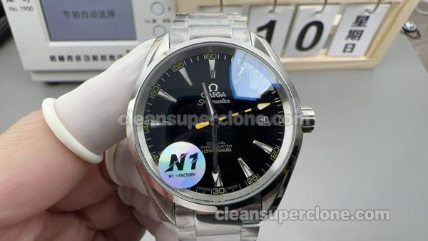 Omega Super Clone Watch pictures and prices N1 Factory Seamaster 150m Black 231.10.42 mechanical men