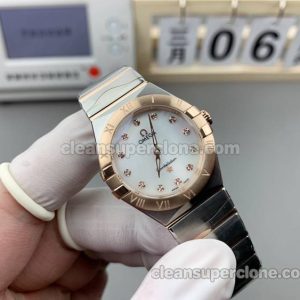 Constellation watch details and pricing TW Factory Omega 131.20.28 White Quartz women