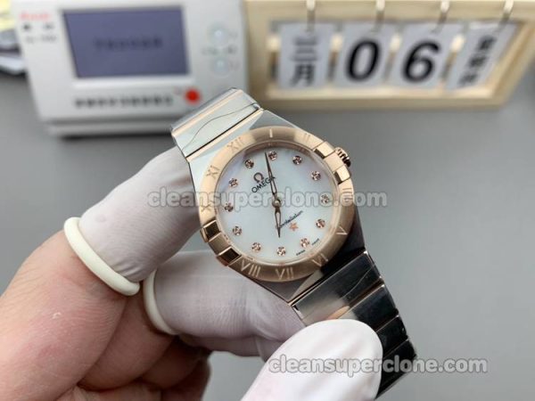 Constellation watch details and pricing TW Factory Omega 131.20.28 White Quartz women