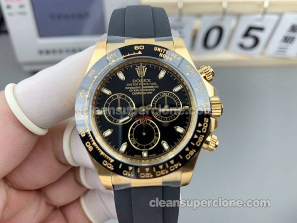 116518 1:1 Replica watch details and price Clean Factory Rolex Daytona Black 4130 mechanical men