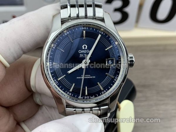 Dellive watch details and pricing VS Factory Omega 431.33.41 Blue mechanical men