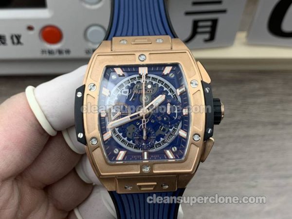 Hublot Super Clone Watch pictures and prices Big Bang 642.OX Blue Hollow dial mechanical men