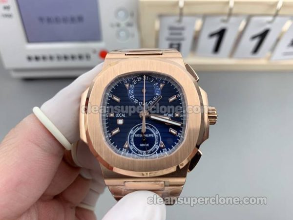 5990 1:1 Replica watch details and price 3K Factory Patek Philippe Nautilus Blue mechanical men