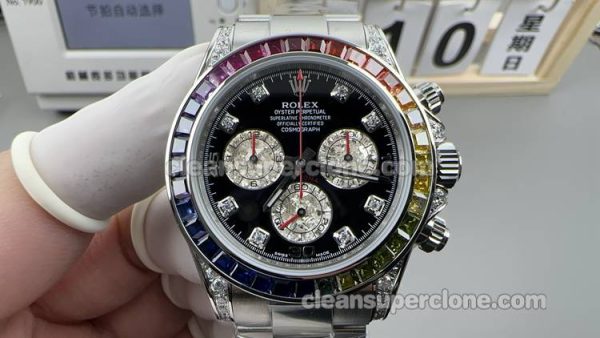 116599 1:1 Replica watch details and price ZF Factory Rolex Daytona Rainbow Diamond mechanical men