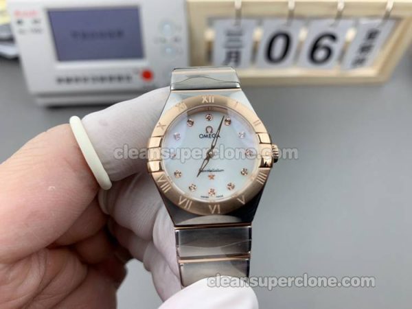 Constellation watch details and pricing TW Factory Omega 131.20.28 White Quartz women
