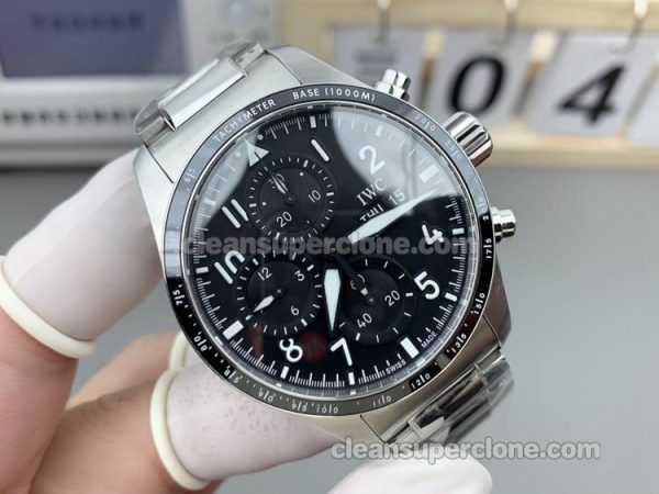 IW388304 1:1 Replica watch details and price BLS Factory IWC Pilots Black mechanical men