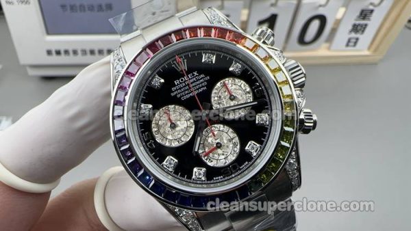 116599 1:1 Replica watch details and price ZF Factory Rolex Daytona Rainbow Diamond mechanical men