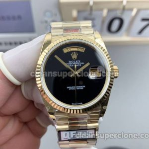 Day-Date watch details and pricing QF Factory Rolex Black mechanical men