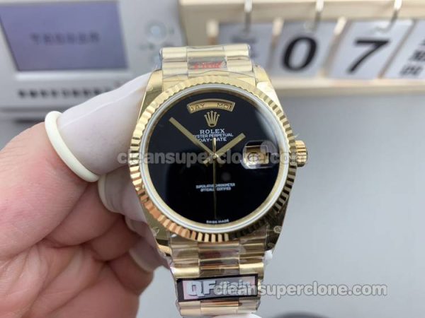 Day-Date watch details and pricing QF Factory Rolex Black mechanical men