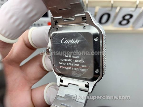Santos watch details and pricing TW Factory Cartier Diamond Dial mechanical men