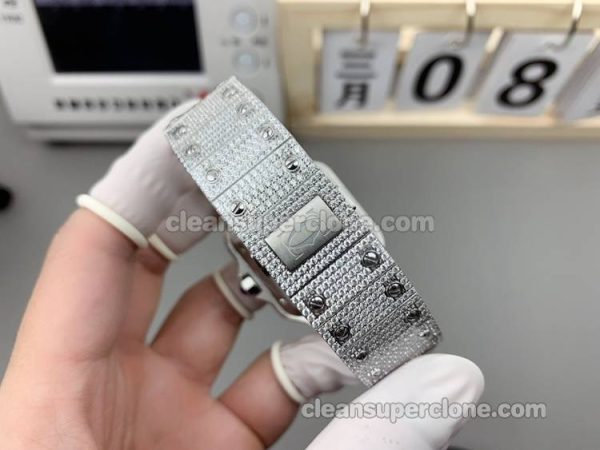 Santos watch details and pricing TW Factory Cartier Diamond Dial mechanical men