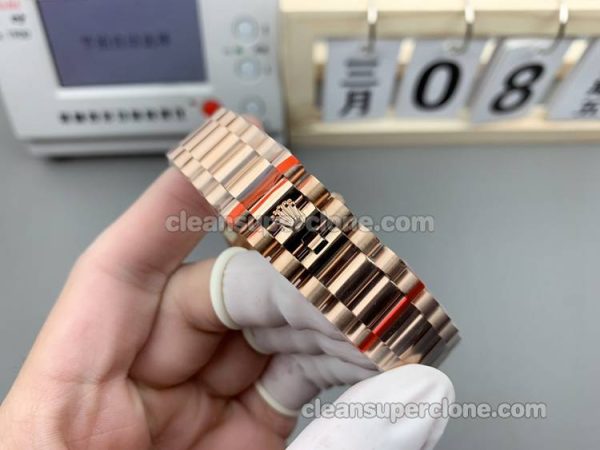 128235 1:1 Replica watch details and price 8+ Factory Rolex Day-Date orange 36mm mechanical women
