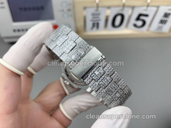 5719 1:1 Replica watch details and price DW Factory Patek Philippe Nautilus Diamond dial mechanical men