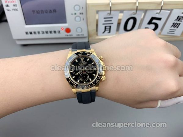 116518 1:1 Replica watch details and price Clean Factory Rolex Daytona Black 4130 mechanical men