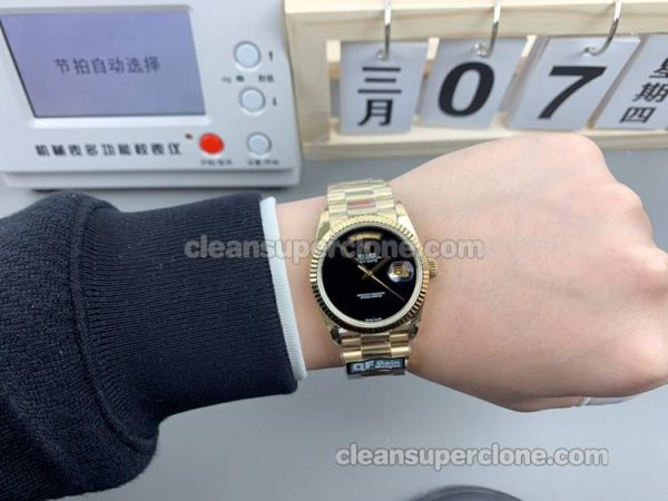 Day-Date watch details and pricing QF Factory Rolex Black mechanical men