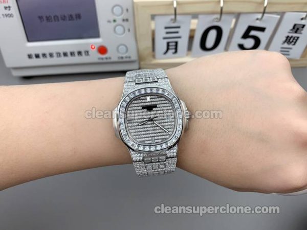 5719 1:1 Replica watch details and price DW Factory Patek Philippe Nautilus Diamond dial mechanical men