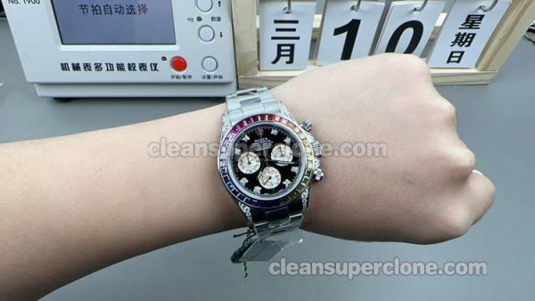 116599 1:1 Replica watch details and price ZF Factory Rolex Daytona Rainbow Diamond mechanical men