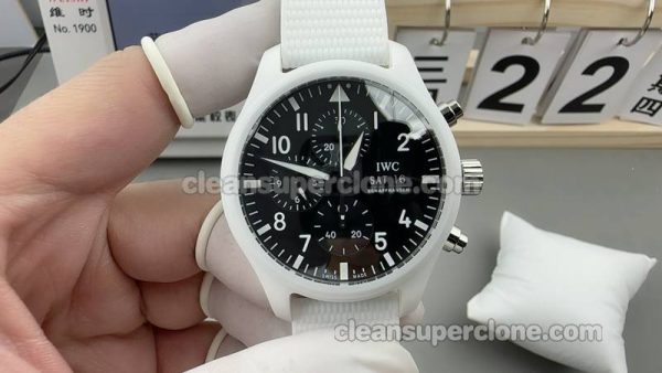 IW389105 1:1 Replica watch details and price TPS Factory IWC Pilots White ceramic mechanical men