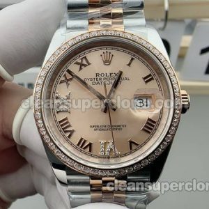 126281 1:1 Replica watch details and price A+ Factory Rolex Lady-Datejust Pink dial 36mm mechanical women
