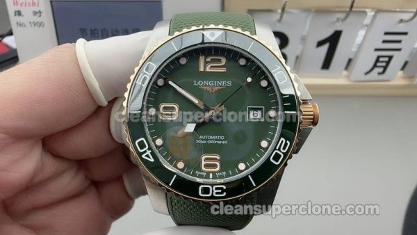 Hydroconquest watch details and pricing AF Factory Longines L3.781 Green 41mm mechanical men