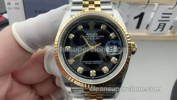 126233 1:1 Replica watch details and price Clean Factory Rolex Datejust Black dial 36mm mechanical men
