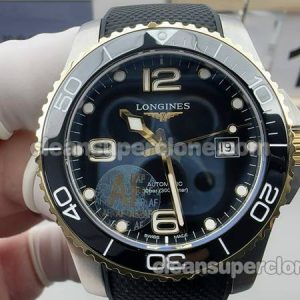 Hydroconquest watch details and pricing AF Factory Longines L3.782 Black 41mm mechanical men