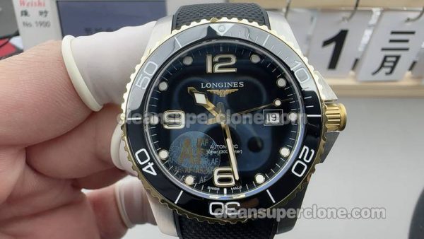 Hydroconquest watch details and pricing AF Factory Longines L3.782 Black 41mm mechanical men