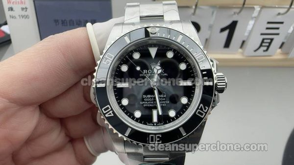 124060 1:1 Replica watch details and price Clean Factory Rolex Submariner mechanical men