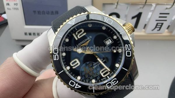 Hydroconquest watch details and pricing AF Factory Longines L3.782 Black 41mm mechanical men