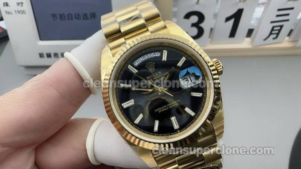 228238 1:1 Replica watch details and price CBD Factory Rolex Day-Date Black 40mm mechanical men