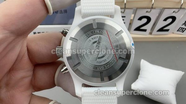 IW389105 1:1 Replica watch details and price TPS Factory IWC Pilots White ceramic mechanical men