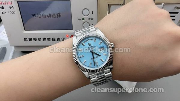 228236 1:1 Replica watch details and price GS Factory Rolex Day-Date Ice blue dial 40mm mechanical men