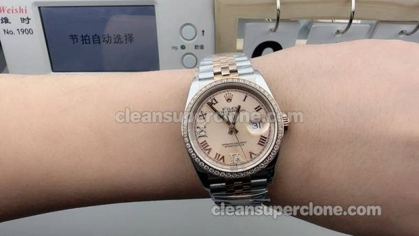 126281 1:1 Replica watch details and price A+ Factory Rolex Lady-Datejust Pink dial 36mm mechanical women
