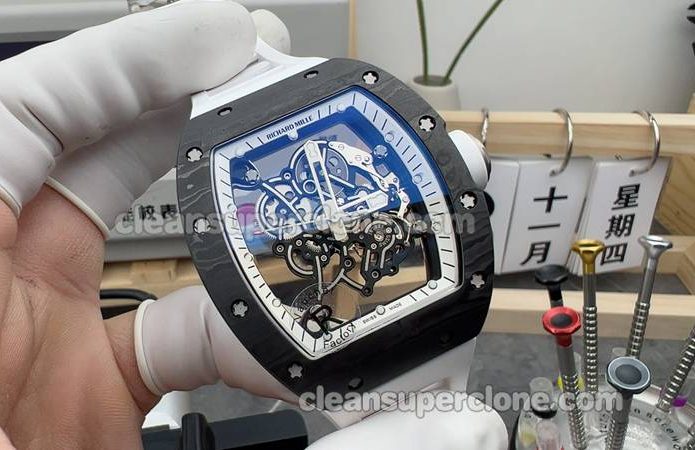 RM055 1:1 Copy watch description and price R Factory Richard Mille carbon fiber mechanical men
