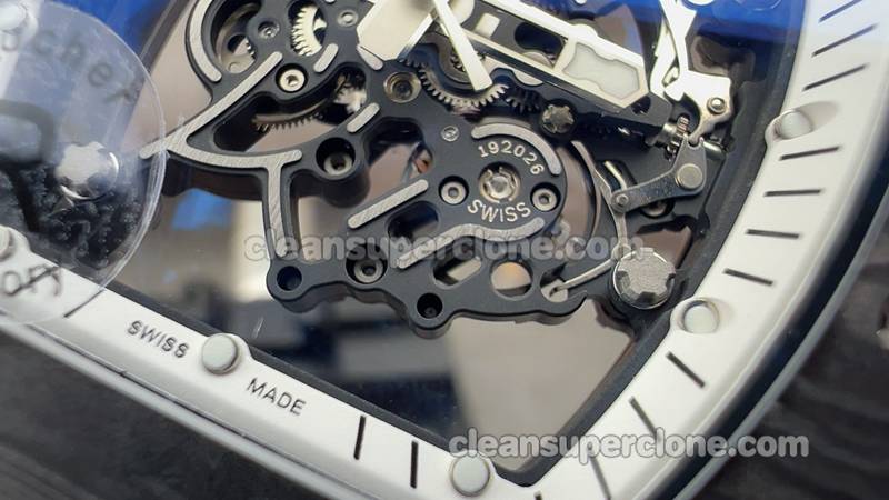 RM055 1:1 Copy watch description and price R Factory Richard Mille carbon fiber mechanical men