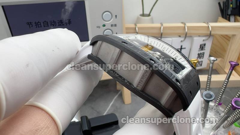 RM055 1:1 Copy watch description and price R Factory Richard Mille carbon fiber mechanical men