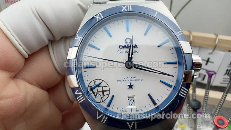 Super Clone watch Omega V+ Factory Constellation 131.33.41 white mechanical men