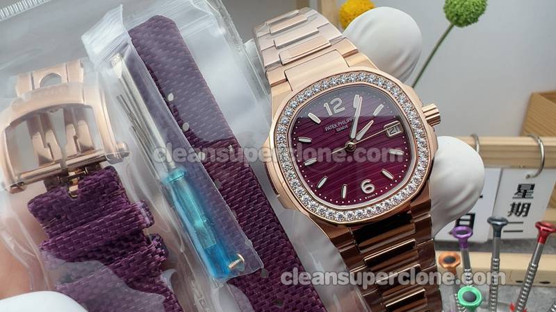 Top-quality replica watch Navitimer Patek Philippe 7010 Purple quartz women