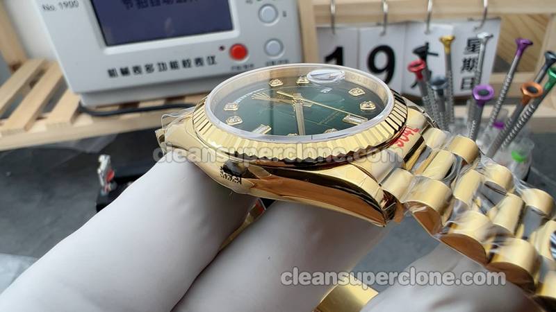 Top-quality replica watch Day-Date TWS Factory Rolex 128238 Green 36mm Mechanical men