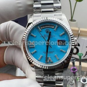 Super Clone watch Day-Date RA Factory Rolex 128236 Blue 3255 Mechanical women