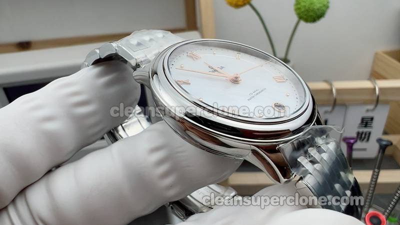 Super Clone watch Deville VS Factory Omega 434.10.34 White 34mm Mechanical women