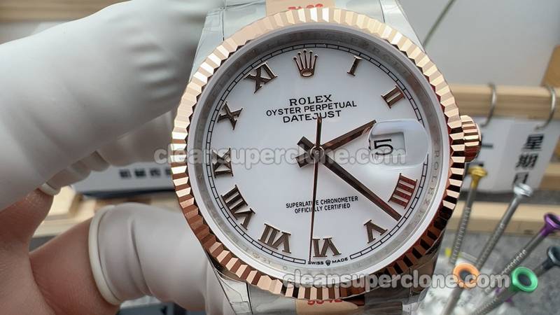 Top-quality replica watch Datejust TWS Factory Rolex 126231 White 36mm Mechanical men