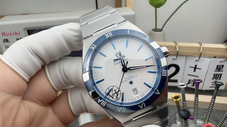 Super Clone watch Omega V+ Factory Constellation 131.33.41 white mechanical men