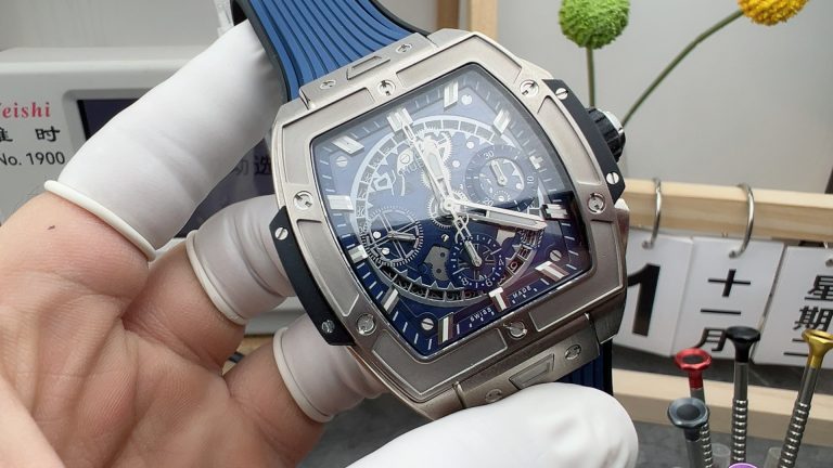 Super Clone watch Hublot BBF Factory BIG BANG9 642.NX Blue mechanical men
