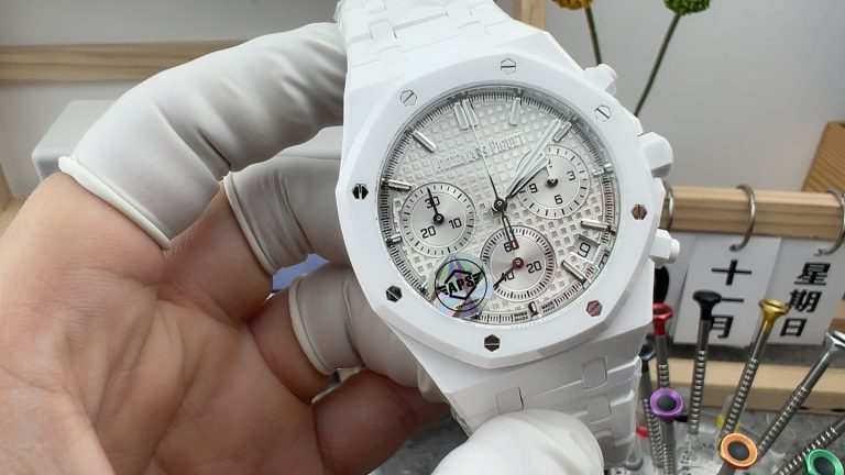 Replica Watch Royal Oak APS Factory Audemars Piguet 26240 White ceramic mechanical men
