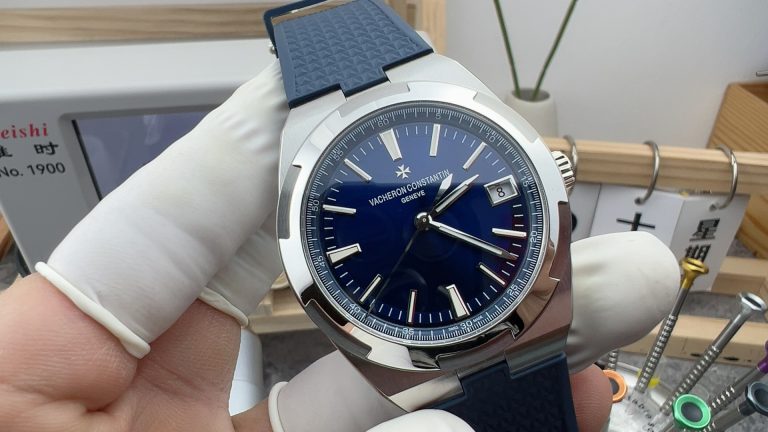 Super Clone watch Vacheron Constantin PPF Factory Overseas 4500 blue mechanical men
