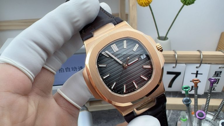 Replica watch Nautilus 3K Factory Patek Philippe 5711 dark grey mechanical men